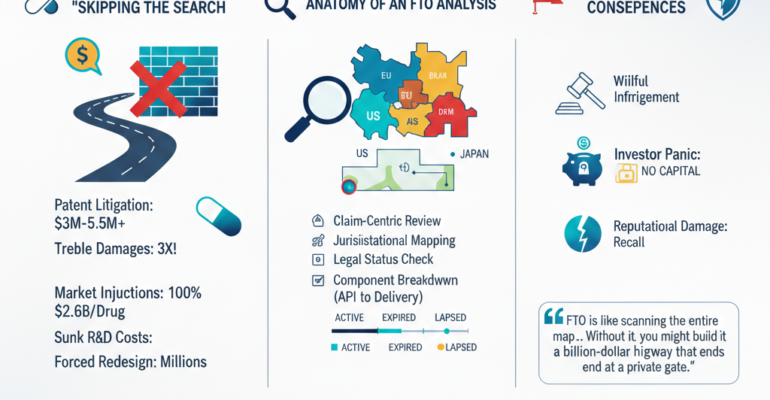 Freedom to Operate (FTO) in Pharma: Why Skipping It Can Cost Millions